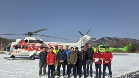 산림청, 해외임차헬기 산불출동 대기 태세 현장 점검